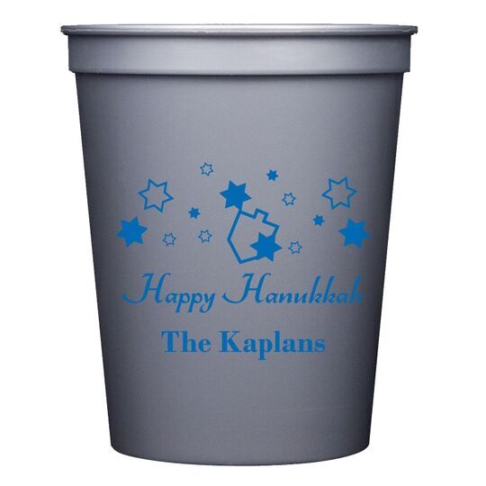 Happy Hanukkah Stadium Cups